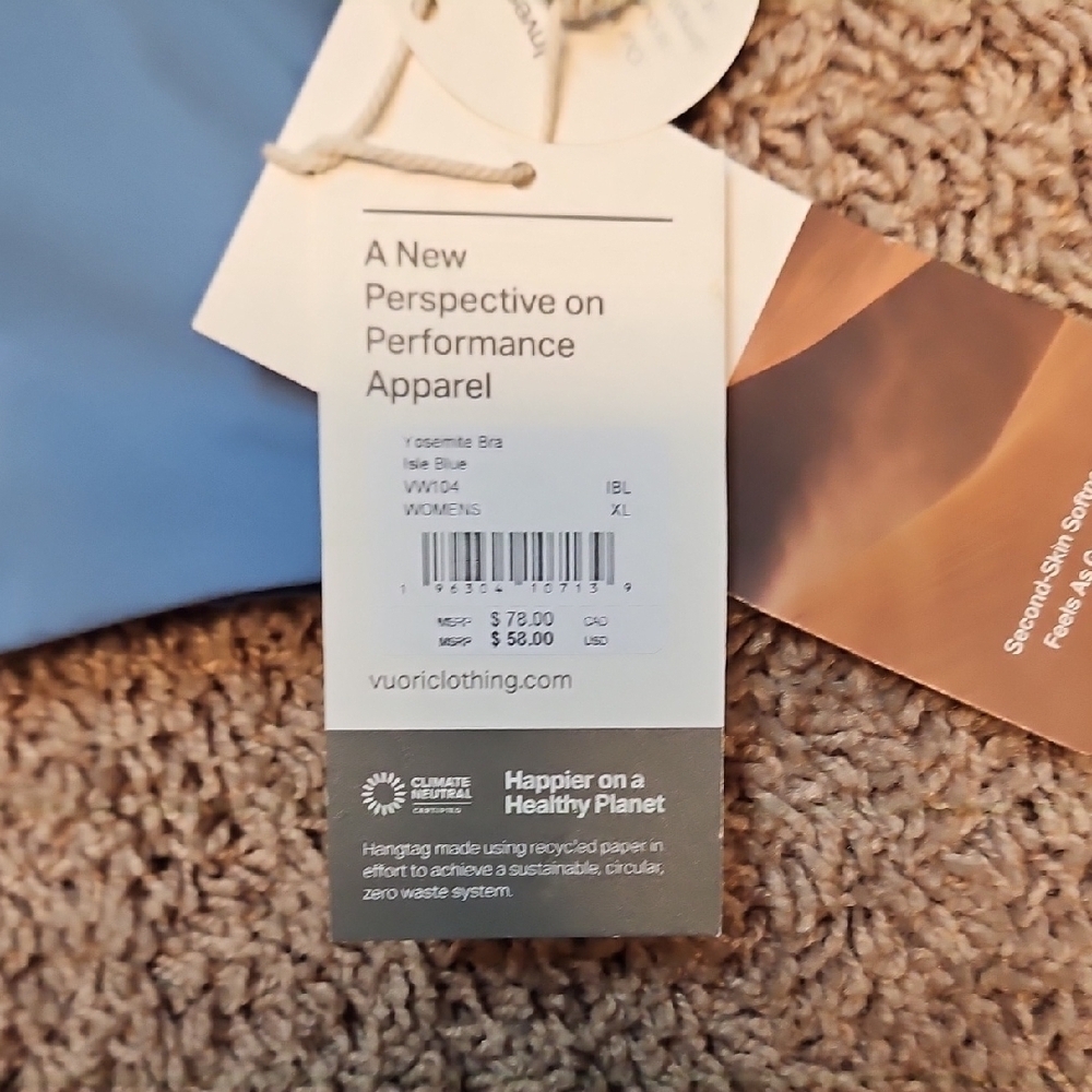 Vuori Yosemite Sports Bra - Isle Blue - Picture 4 of 10